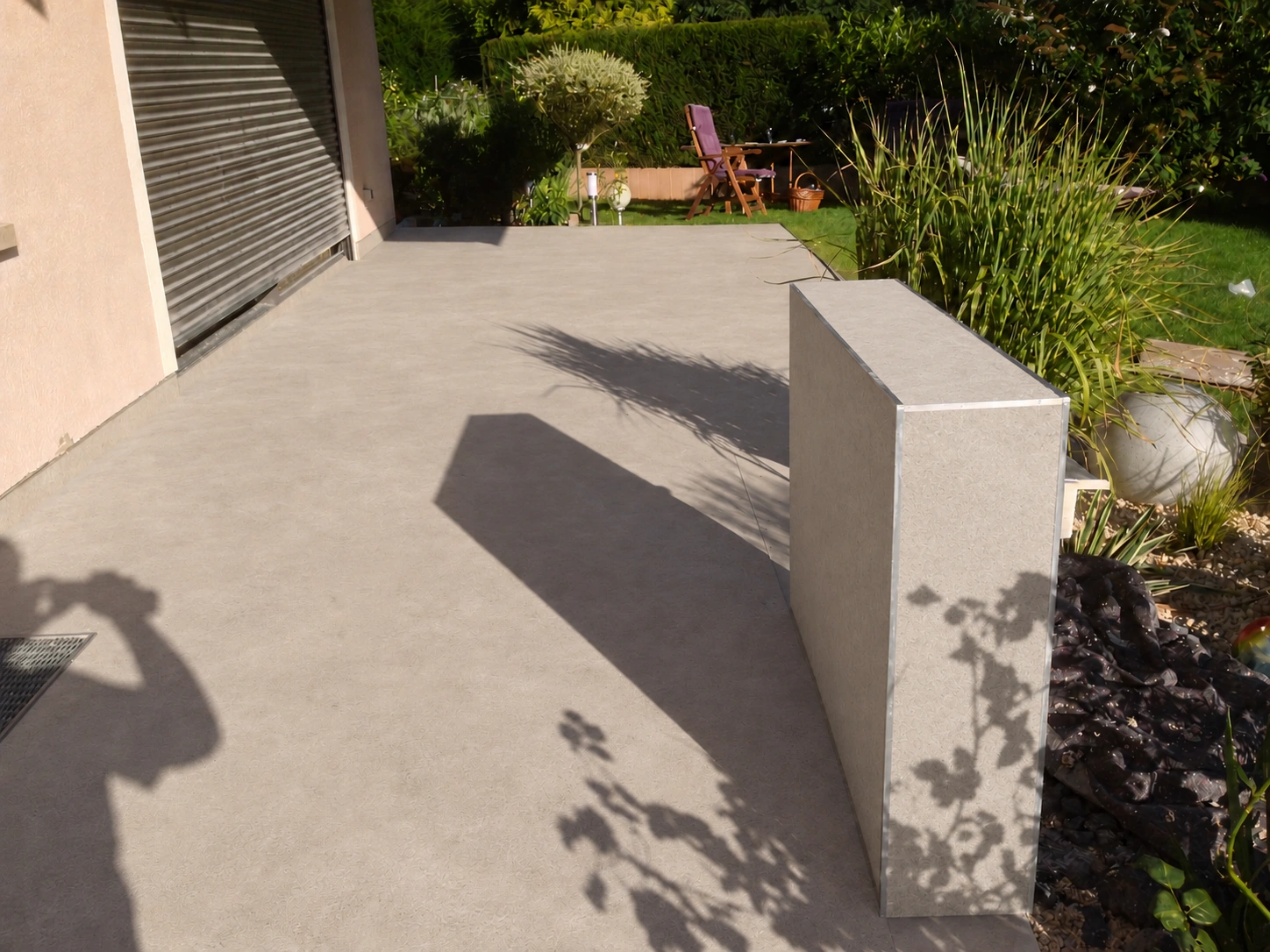 Terrassenfläche: Vorbereitung